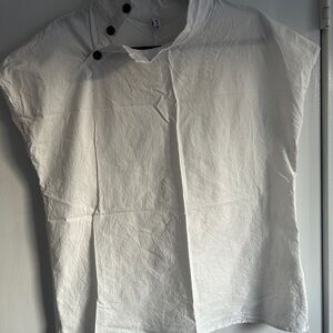 White Cotton Tunic Top size M